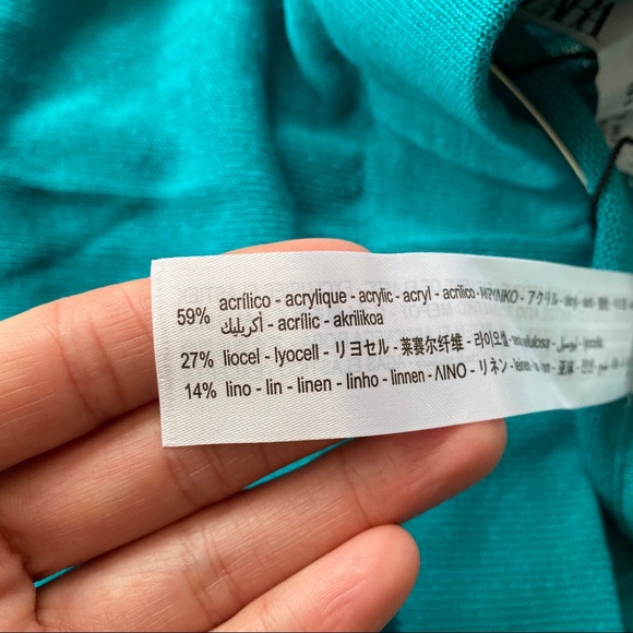 🦋 ZARA BOHO TEAL BLUE HIGH WAIST SHEER BEACH PANTS! - Picture 10 of 10